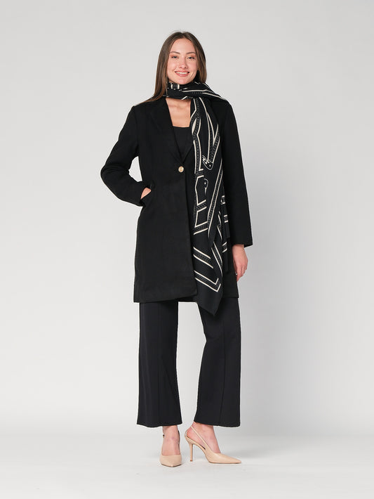 Cappotto con un bottone