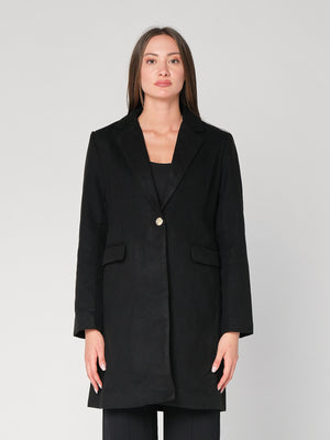 Cappotto con un bottone