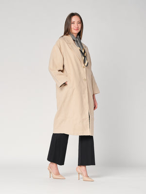 Cappotto con un bottone