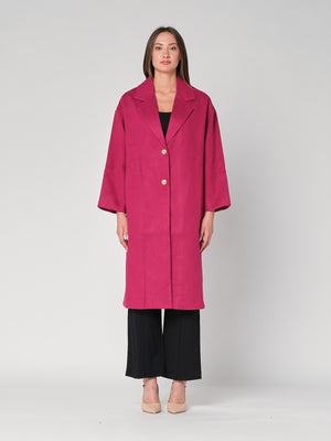 Cappotto con un bottone