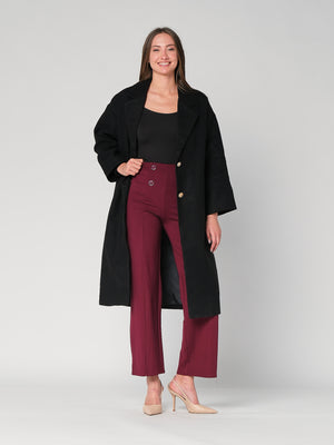 Pantalone palazzo con bottoni