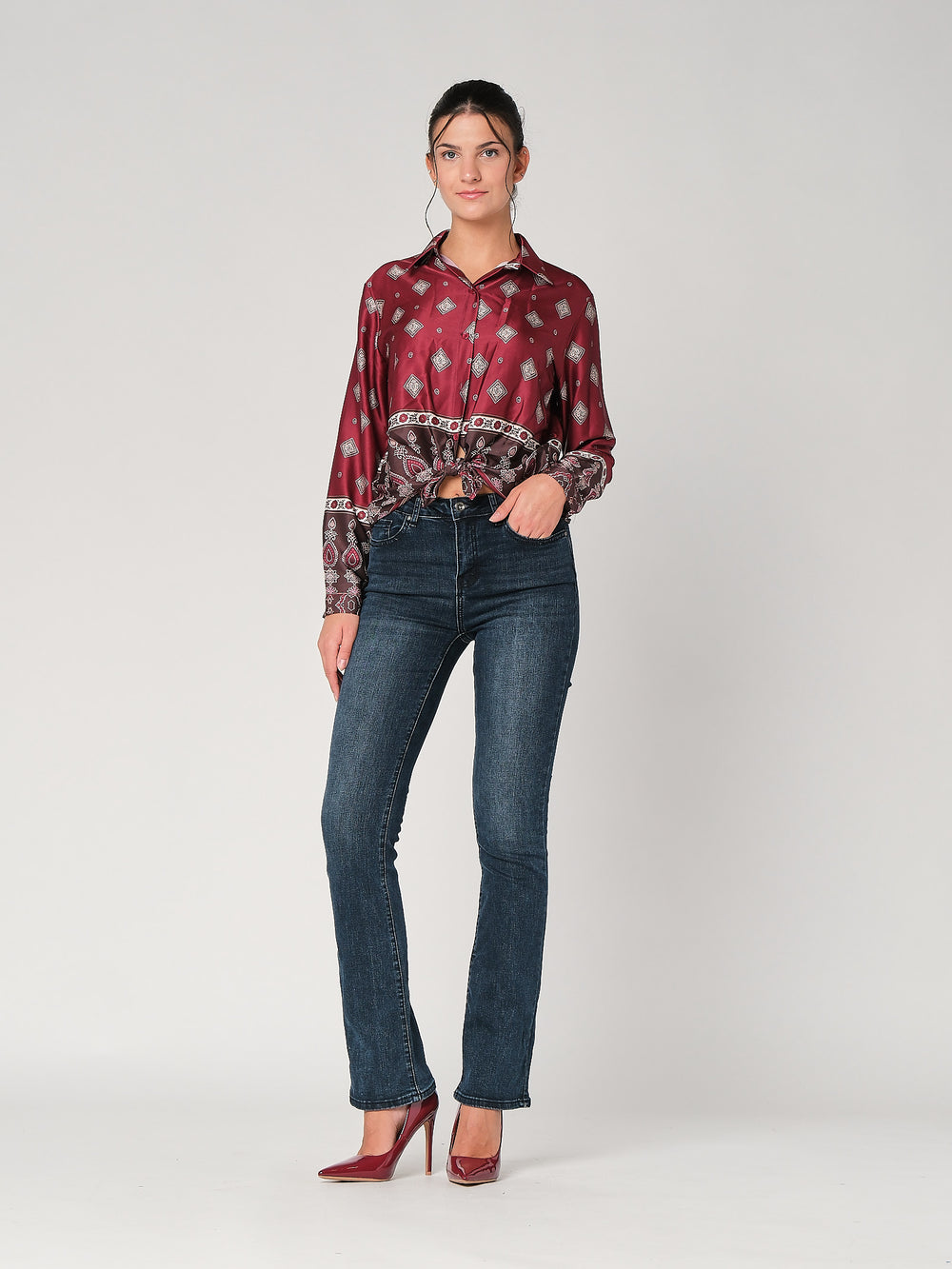 Camicia in fantasia