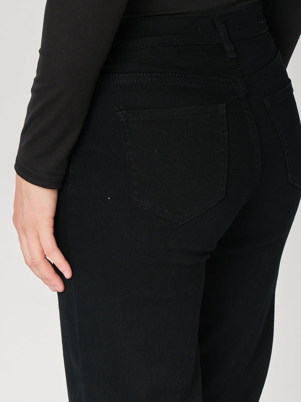 Jeans a zampa doppiopetto