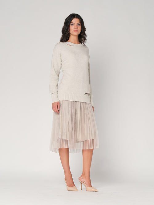 Abito plisse con maglia