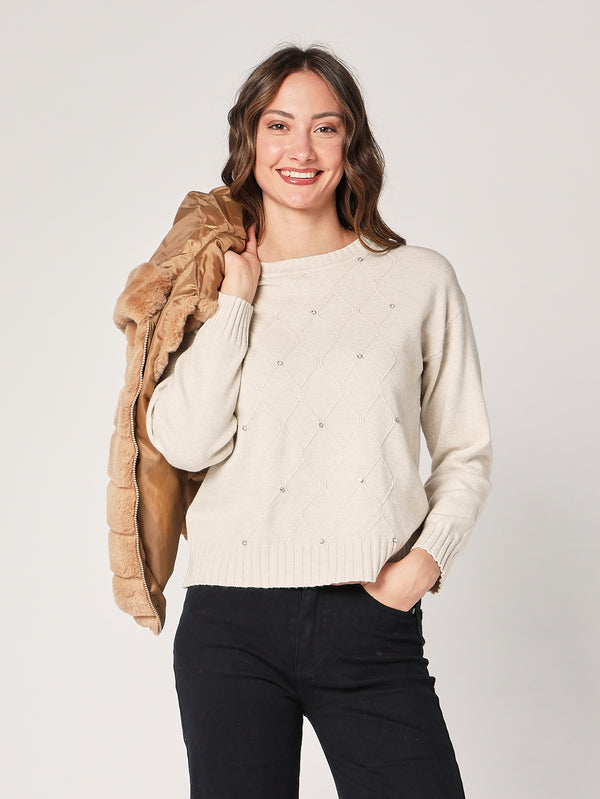 Pullover mit Rautenmuster