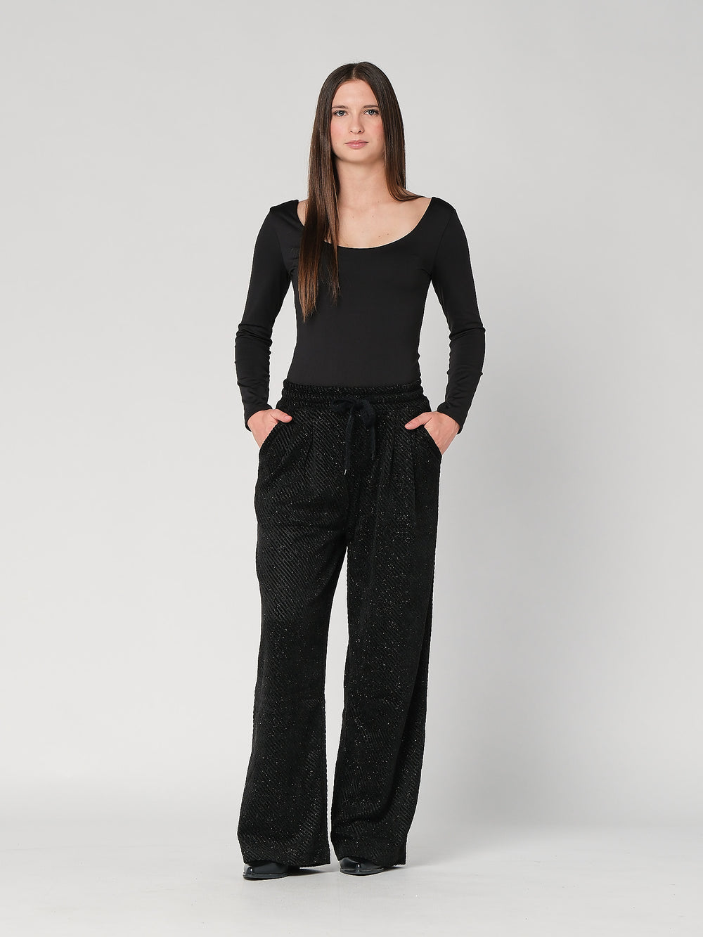 Pantalone con lurex