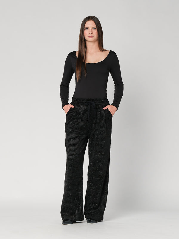 Pantalone con lurex