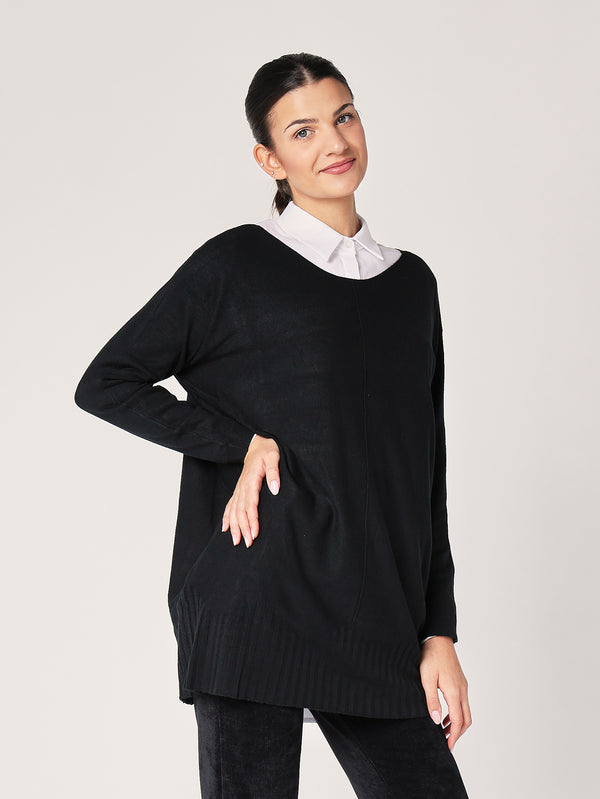 Pullover mit V-Ausschnitt