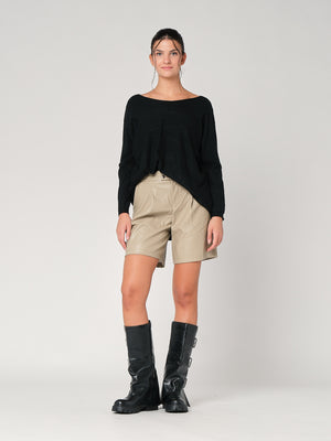 Shorts in ecopelle