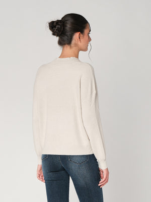 Maglia collo V con bottoni