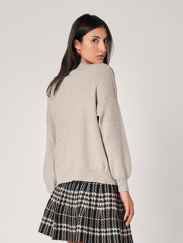 Maglia collo V con bottoni