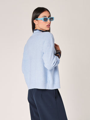 Maglia collo V con bottoni