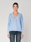Maglia collo V con bottoni