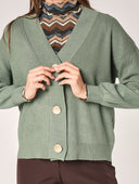 Maglia collo V con bottoni