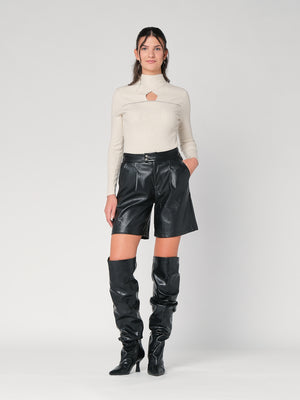 Lupetto con riga strass