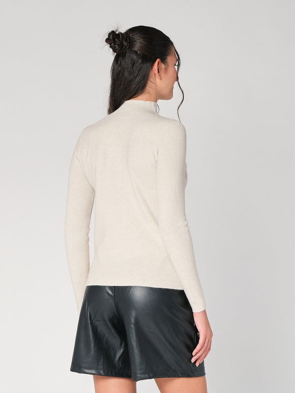 Lupetto con riga strass