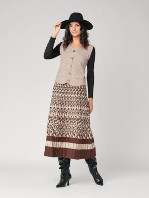 Gilet con bottoni e due tasche
