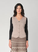 Gilet con bottoni e due tasche
