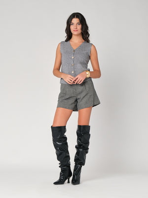 Gilet con bottoni e due tasche