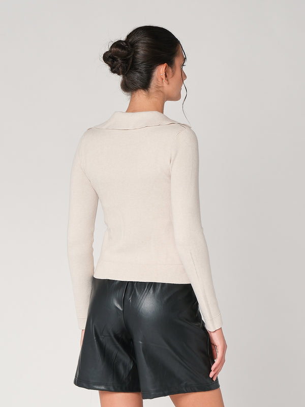 Giacca maglia con zip