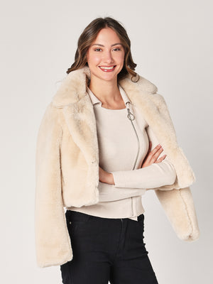 Giacca maglia con zip