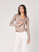 Giacca maglia con zip
