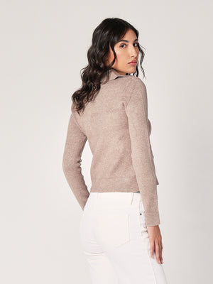 Giacca maglia con zip