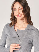 Giacca maglia con zip