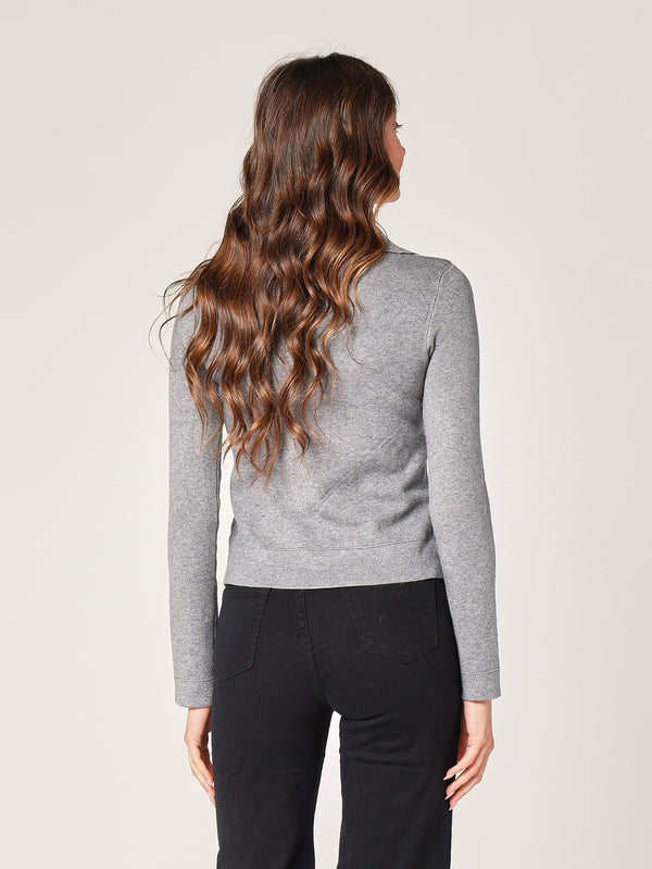 Giacca maglia con zip