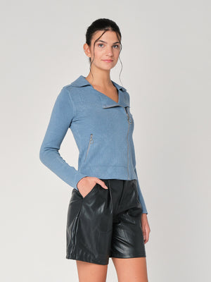 Giacca maglia con zip