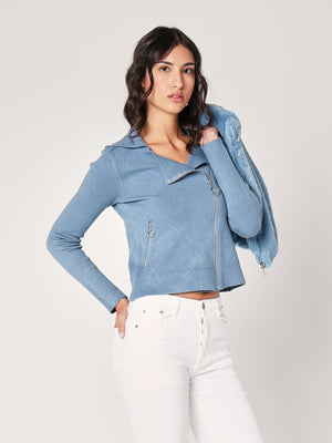 Giacca maglia con zip