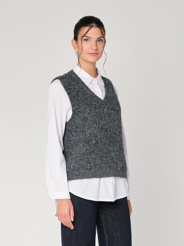Gilet con paiettes