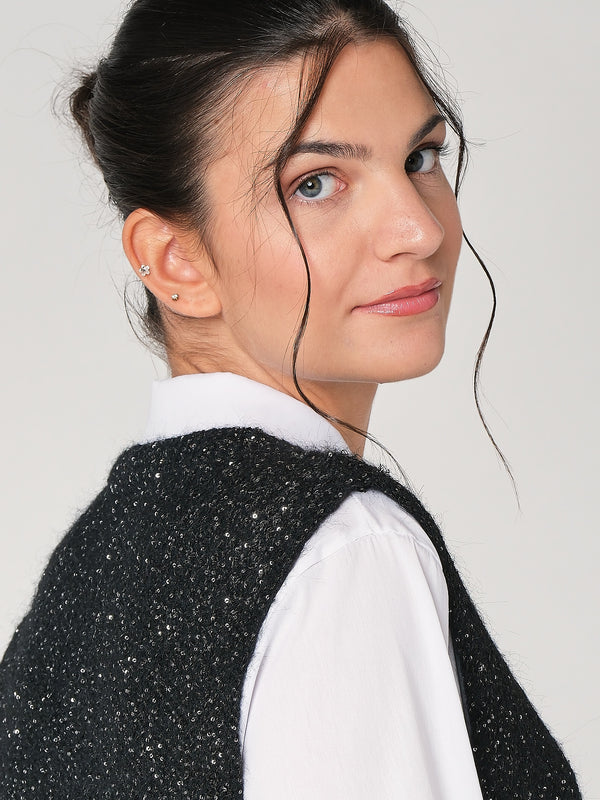 Gilet con paiettes