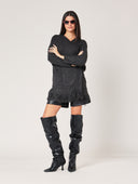 Cardigan con frange