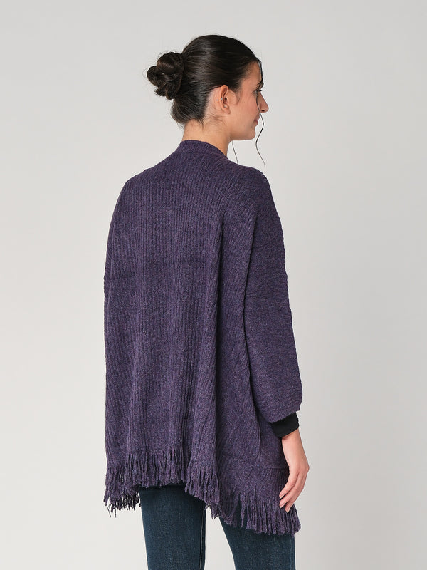 Cardigan con frange