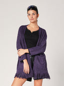 Cardigan con frange