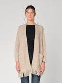 Cardigan con frange