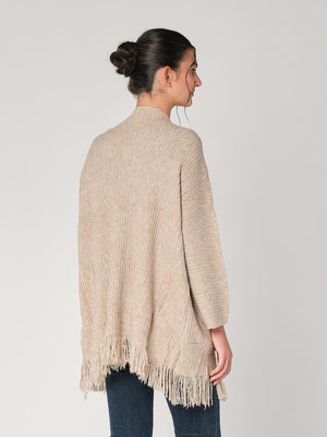 Cardigan con frange