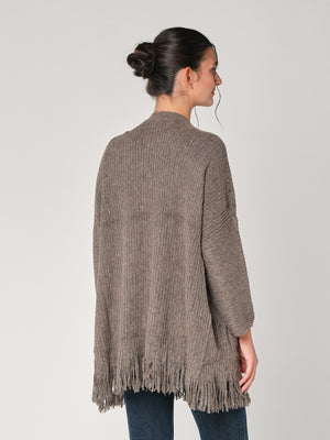 Cardigan con frange