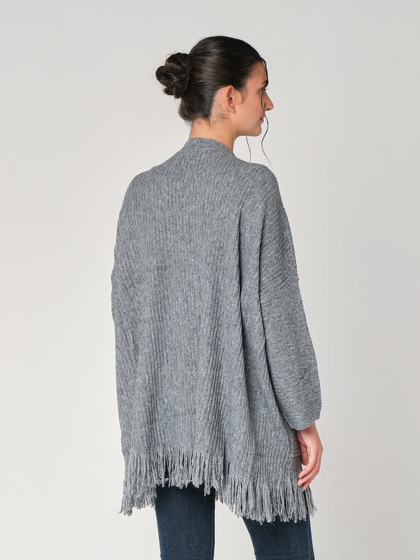 Cardigan con frange
