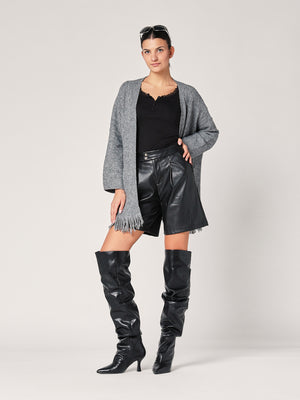 Cardigan con frange