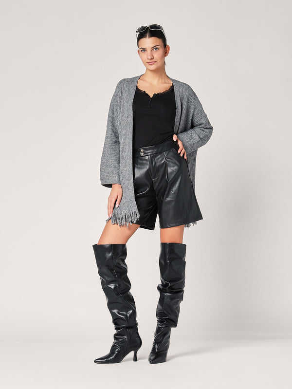 Cardigan con frange