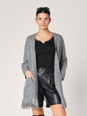 Cardigan con frange