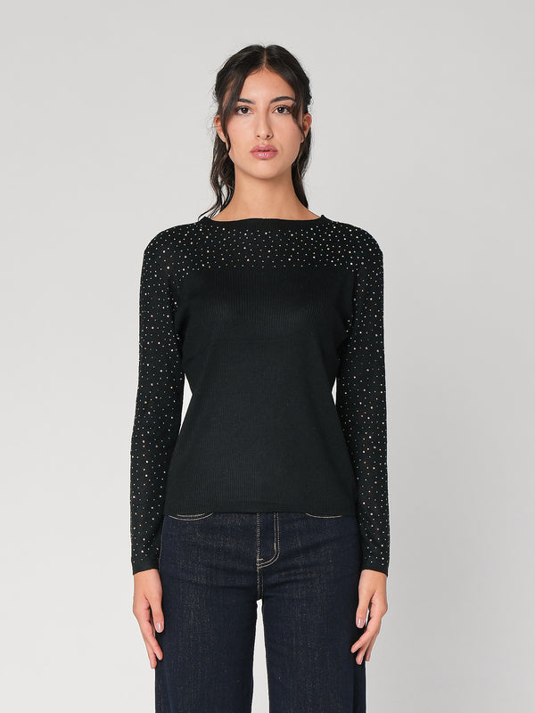 Maglia con strass