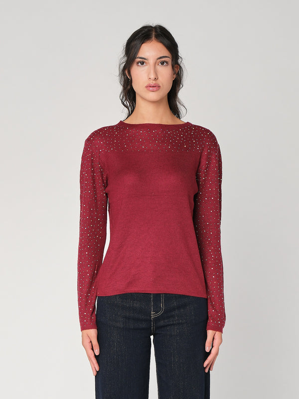Maglia con strass