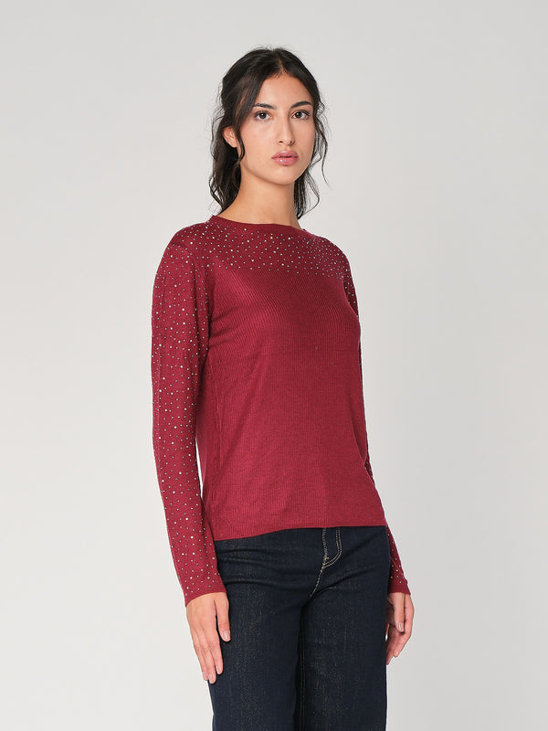 Maglia con strass