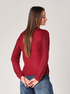 Maglia con strass