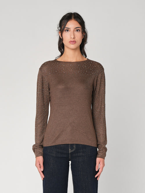 Maglia con strass
