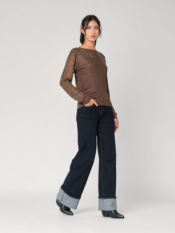 Maglia con strass