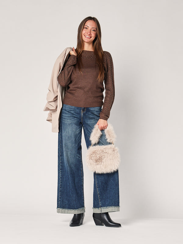 Maglia con strass